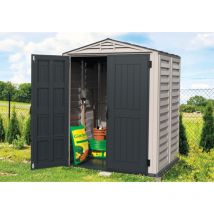 Duramax - abri de jardin en plastique 1,70x1,70 m Gris, 4 mm Épaisseur paroi 161 x 170 cm