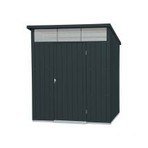 Duramax - Abri de jardin métal modern - 3,32m² - Mono pente - Anthracite