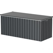 Duramax - Coffre de rangement métal 1,27m² - 1,74 x 0,73 m - Anthracite
