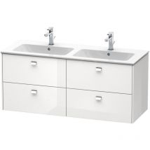 Duravit - Brioso - Meuble sous lavabo 553x1290x479 mm, 4 tiroirs, blanc brillant BR410602222