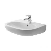 Lavabo Duravit D-Code con troppo pieno, con bordo per rubinetteria - Art. 231065 0000
