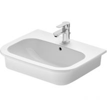 Duravit - D-Code - Lavabo ad incasso, 55x44 cm, con 1 foro per miscelatore, bianco 0337540000