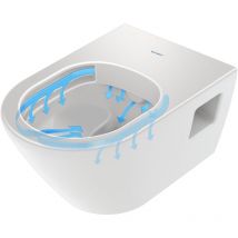 Duravit - D-Neo - wc suspendu, Rimless, HygieneGlaze, blanc 2578092000