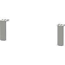 Duravit - L-Cube Sockelfuss, Aluminium matt, 2 Stück, 152 x 44 x