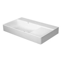 Duravit - DuraSquare - Lavabo 800x470 mm, gauche, DuraCeram, avec WonderGliss, blanc alpin 23488000701