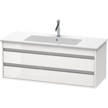 Duravit - Ketho - Meuble sous lavabo 480x1200x475 mm, deux tiroirs, blanc brillant KT643102222