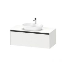 Duravit - Ketho.2 - Meuble de lavabo avec découpe 459x1200x550 mm, 1 tiroirs, blanc mat K24887018180000