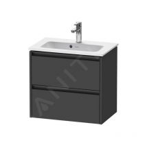 Duravit - Ketho.2 - Meuble à lavabo 549x610x390 mm, 2 tiroirs, graphite mat K25255049490000