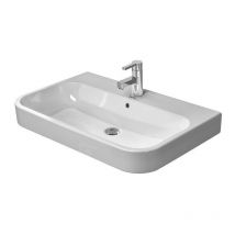 Happy D.2 - Meuble-lavabo 800x505 mm, avec un trou pour robinetterie, avec WonderGliss, blanc alpin 23188000271 - Duravit