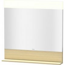 Duravit - Miroir carré led 80 x 80 Cm étagère chêne VE751207171 800 mm