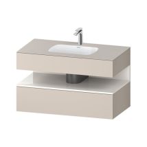 Duravit - Qatego Einbauwaschtisch mit Konsolenwaschtischunterbau,
