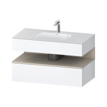 Qatego Einbauwaschtisch Mit Konsolenwaschtischunterbau, - Duravit