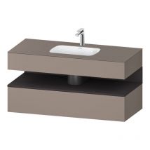 Duravit - Qatego Einbauwaschtisch mit Konsolenwaschtischunterbau,
