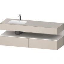 Duravit - Qatego Einbauwaschtisch mit Konsolenwaschtischunterbau,