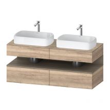 Duravit - Qatego Konsolenwaschtischunterbau, 2 Auszüge, 2