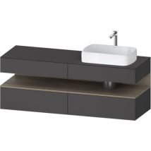 Duravit - Qatego Konsolenwaschtischunterbau, 2 Auszüge, 2