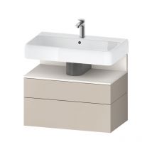 Qatego Waschtischunterbau, 1 Auszug und 1 Schublade, - Duravit