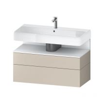 Qatego Waschtischunterbau, 1 Auszug und 1 Schublade, - Duravit
