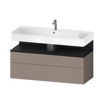 Qatego Waschtischunterbau, 1 Auszug und 1 Schublade, - Duravit