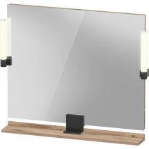 Duravit - Sivida Spiegel, Diamantschwarz Matt, 850x36x650mm,