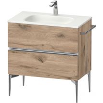 Sivida Waschtischunterbau, 2 Schubkästen, Griffleiste - Duravit