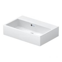 Vero Air - Lavabo 600x400 mm, avec trop-plein, sans trou de robinetterie, WonderGliss, blanc 23686000601 - Duravit
