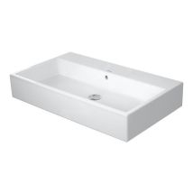 Duravit - Vero Air - Lavabo 800x470 mm, avec trop-plein, sans trou de robinetterie, WonderGliss, blanc 23508000601