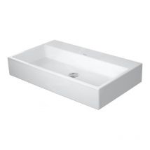 Duravit - Vero Air - Lavabo 800x470 mm, sans trop-plein, sans trou de robinetterie, blanc 2350800070