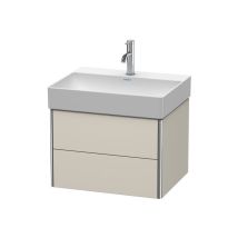Duravit - XSquare Mueble de pared 58.4x46.0 cm, 2 cajones, para