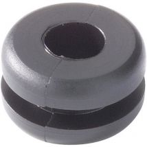 HV1401-PVC-BK-M1 Kabeldurchführung Klemm-Ø (max.) 5 mm Plattenstärke (max.) 0.8 mm - Hellermanntyton