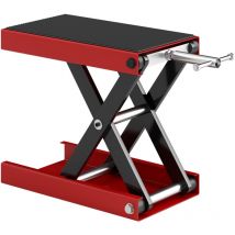Durhand - 500KG Steel Motorbike Repair Lift x Frame Adjustment Jack, Red