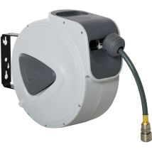Durhand - Avvolgitubo Automatico da Parete Professionale, Tubo 20m Attacco Φ1/4''