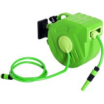 Outsunny Avvolgitubo Acqua a Parete con Riavvolgimento Automatico