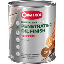 Saturateur extérieur bois résineux / Autoclaves Owatrol textrol Chêne moyen (ow12) 2.5 litres