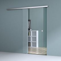 Durovin Bathrooms - Internal Glass Sliding Door - Transparent - 900mm - Round Handle - With Soft Close