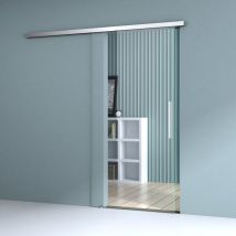 Durovin Bathrooms - Internal Glass Sliding Door - Transparent - 900mm - Bar Handle