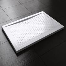 Durovin Bathrooms - Acrylic Shower Tray Anti Slip Surface - Rectangular - 900 x 800mm