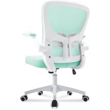 Ergonomischer Bürostuhl Abklappbare Armlehne Atmungsaktiver Mesh-Stuhl 360° drehbarer Home Office Stuhl - Durrafy