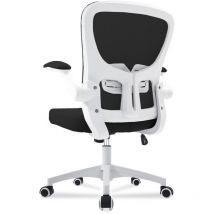 Ergonomischer Bürostuhl Abklappbare Armlehne Atmungsaktiver Mesh-Stuhl 360° drehbarer Home Office Stuhl - Durrafy