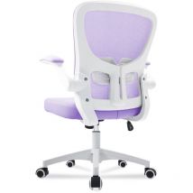 Ergonomischer Bürostuhl Abklappbare Armlehne Atmungsaktiver Mesh-Stuhl 360° drehbarer Home Office Stuhl - Durrafy