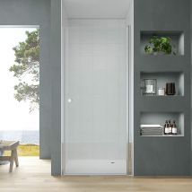 Dusch Drehtür Duschabtrennung Duschkabine Duschtür Nischentür esg Schwingtür Glastür 5mm Einscheibensicherheitsglas Dusche Klarglas Aquabatos 100x187