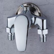 Leisei - Shining House Duschmischer-set, Badezimmer-wasserhahn, Solar-warmwasserbereiter, Freiliegender Messing-warm- Und Kaltwassermischer, G1/2-zoll