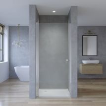 Duschabtrennung Nischendrehtür Duschwand Schwingtür Sicherheitsglas (esg) 6 mm mit Nano, mit Verstellbereich, links und rechts montierbar 5. 100x197
