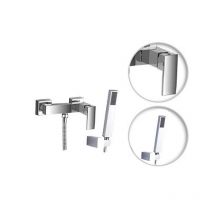 Duscharmatur in modernem Design mit Handbrause