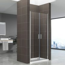 Duschtür stella, Nischentür aus 6 mm durchsichtigem Sicherheitsglas und - ac 91-94 cm Höhe: 180 cm - Duschbär