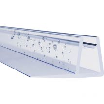 Duschdichtung für Schiebetüren Senkrecht Wasserabweiser Dichtungsprofil Ersatzdichtung für 5/6 mm Glasstärke 200 cm