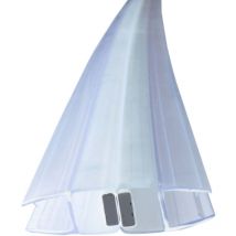 Bagnoxx - Duschdichtung Magnetdichtung für Duschtüren 180 Grad Transparent, 200cm Schiebetür oder Pendeltür im 180 Grad Schließwinkel, pvc Duschlippe