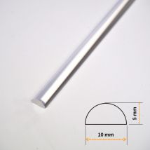 Dusche Acryldichtung Acrylstab Wasserabweiser Halbrundstab Schwallschutz 5 Mm Länge 80 Cm