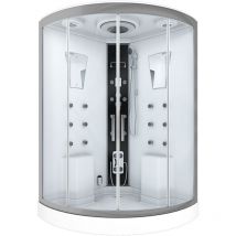 Dusche Duschkabine D26-EH-EA Duschtempel Sauna 130x130 cm OHNE 2K ScheibenVersiegelung