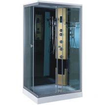 Simba - Duschkabine mit Hydromassage 100 x 70 - Taormina